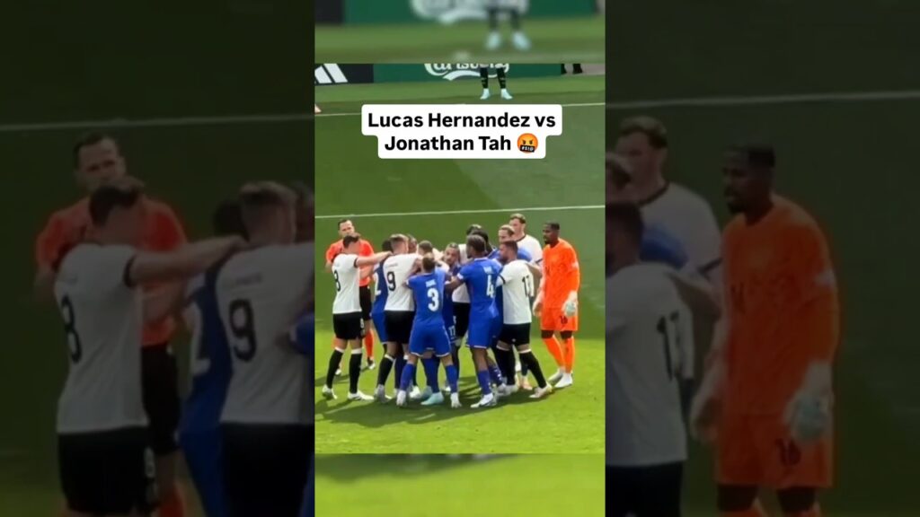 Lucas Hernandez vs Jonathan Tah Heated Clash