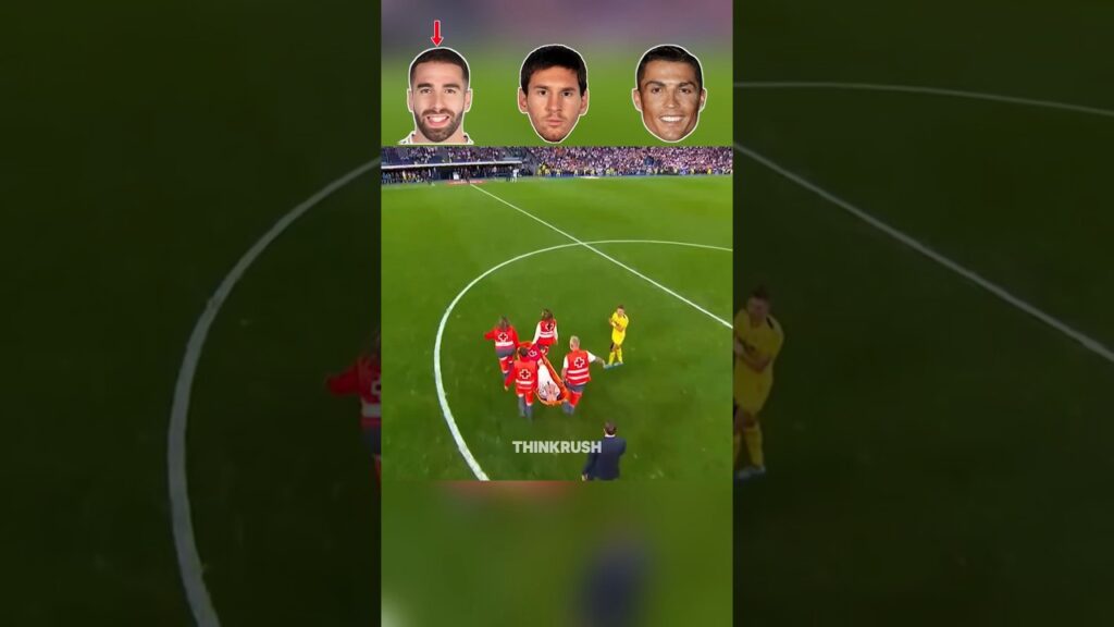 Dani Carvajal , Messi, Ronaldo injury #football