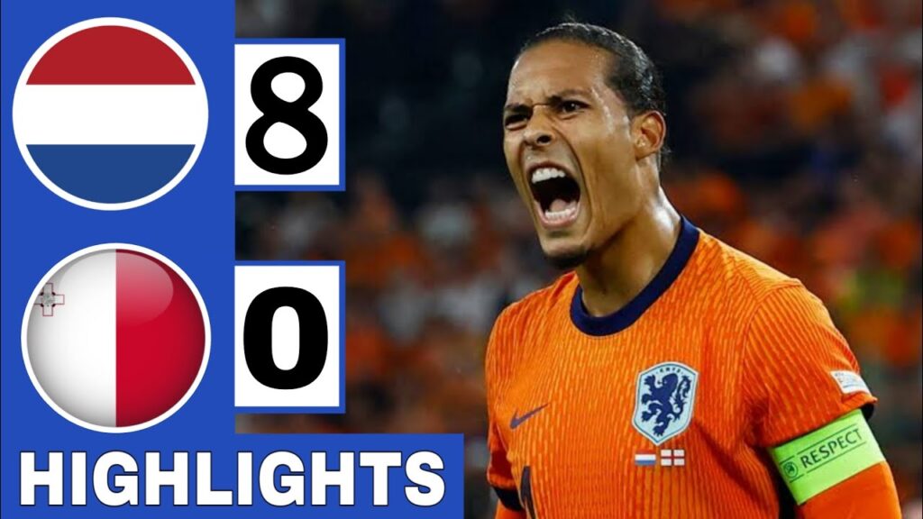Netherlands vs Malta 8-0 – All Goals & Highlights | World Cup Qualifiers 2026