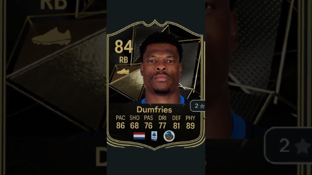 Denzel Dumfries FIFA evolution INTER 🐍 #football #futbol #shorts