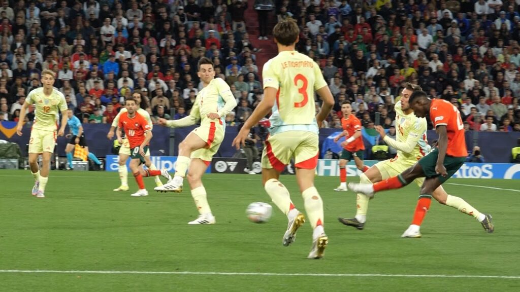 Nuno Mendes  Stunning Goal vs Spain 🇵🇹🔥 | Nations League Final 2025