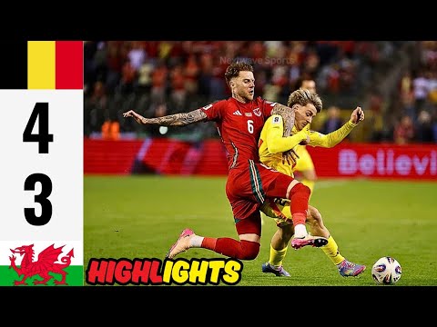 Belgium vs Wales  4-3 Extended Highlights | World Cup Qualifiers 2026 | 9 June 2025