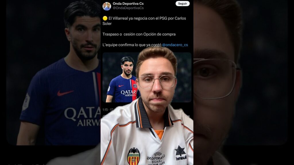 CARLOS SOLER PUEDE IR AL VILLARREAL ⚽️|#futbol #valenciacf #fcbarcelona #realmadrid #futbolshorts