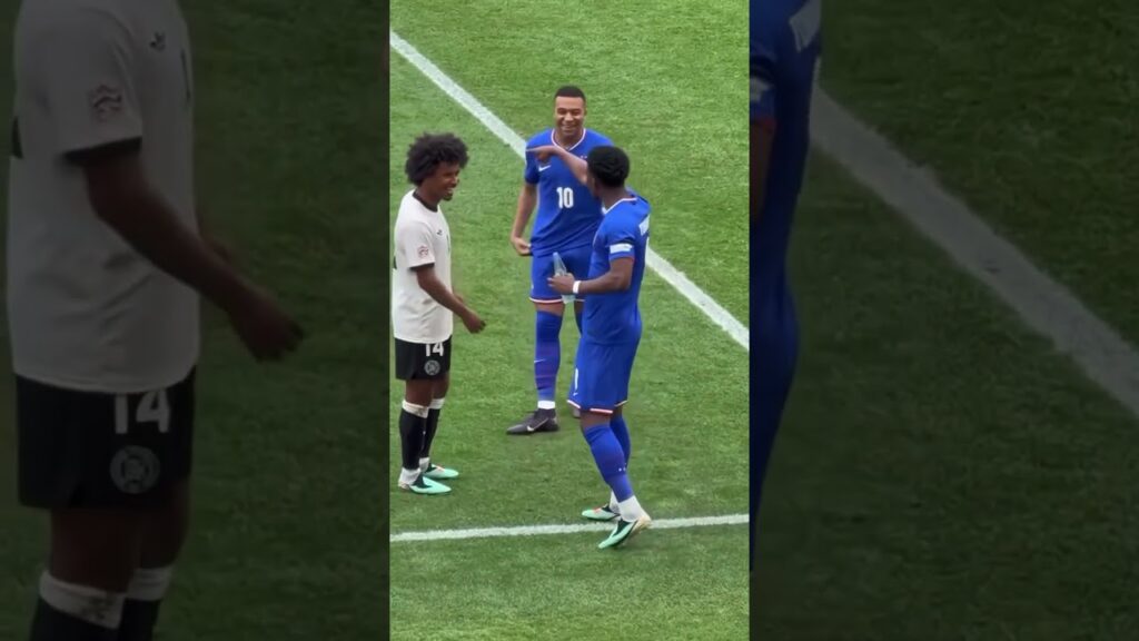 Mbappé x Tchoua mit deutschen Spielern  Deutschland gegen Frankreich Adeyemi und Füllkrug #football