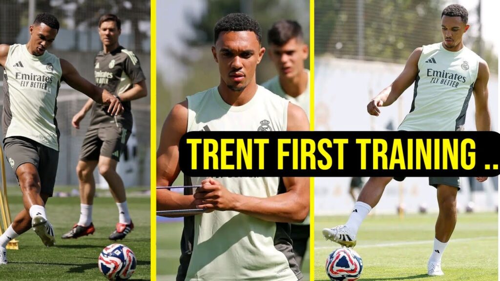 Trent Alexander Arnold's first training as Real Madrid player🔥