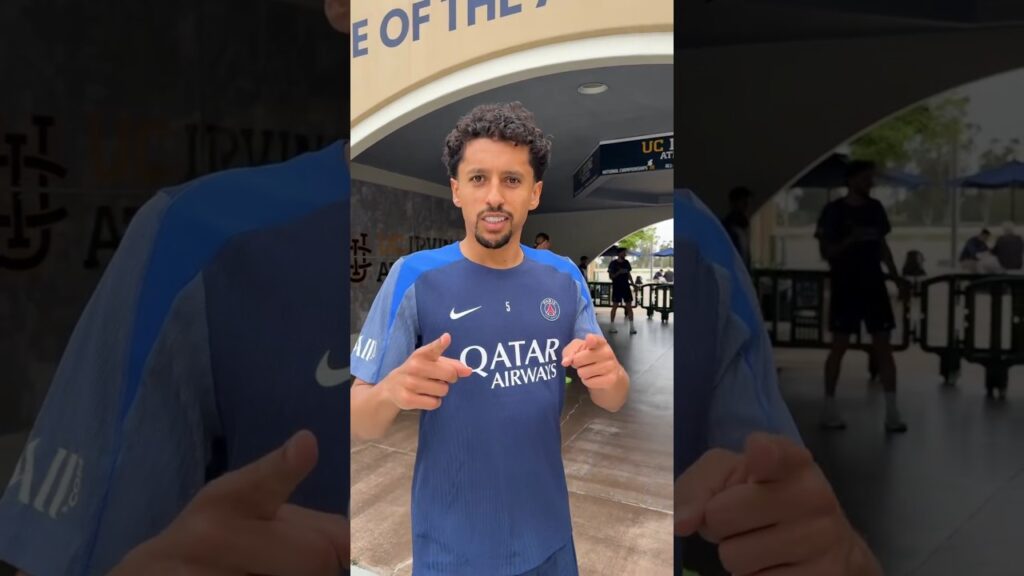 😂 Marquinhos, c'est toi le champion d'Europe ? (PSG, Paris, France) #football #shorts