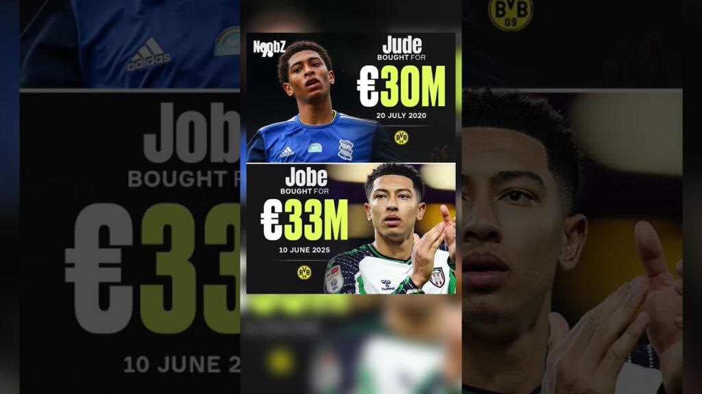 Jobe is following his brother's footsteps 👣 —#judebellingham #jobebellingham #dortmund #football