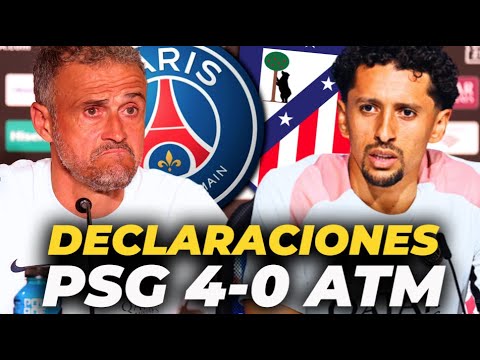 DECLARACIONES de LUIS ENRIQUE y MARQUINHO: PSG 4 – ATLÉTICO 0 | MUNDIAL DE CLUBES DECLARACIONES de LUIS ENRIQUE y MARQUINHO: PSG 4 - ATLÉTICO 0 | MUNDIAL DE CLUBES