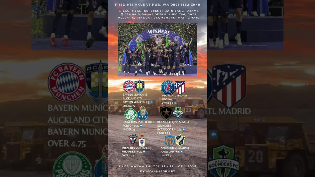 PSG Incar Gelar Piala Dunia Antarklub Seusai Juara Liga Champions | malam hari ini