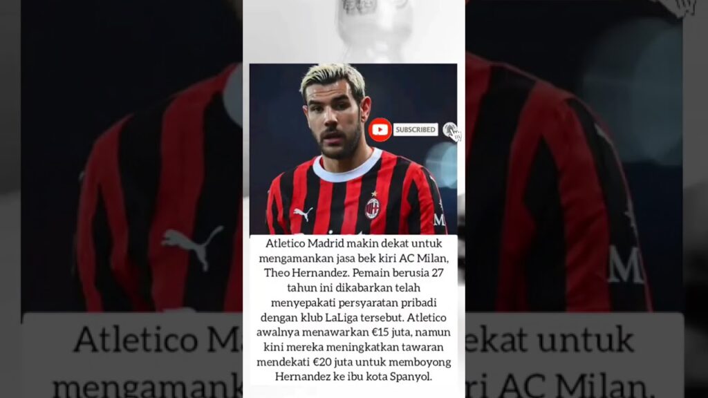 Theo Hernandez ke athletico Madrid #acmilan #athleticomadrid