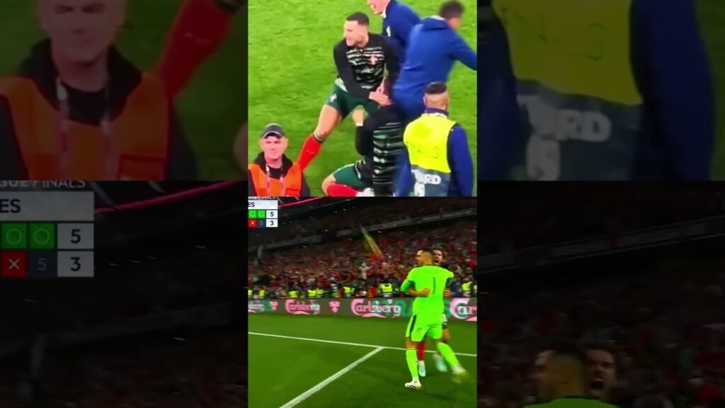 "Ronaldo in Tears After Rúben Neves' Ice-Cold Penalty 😭🔥 | #Ronaldo #EURO2025 #Football"