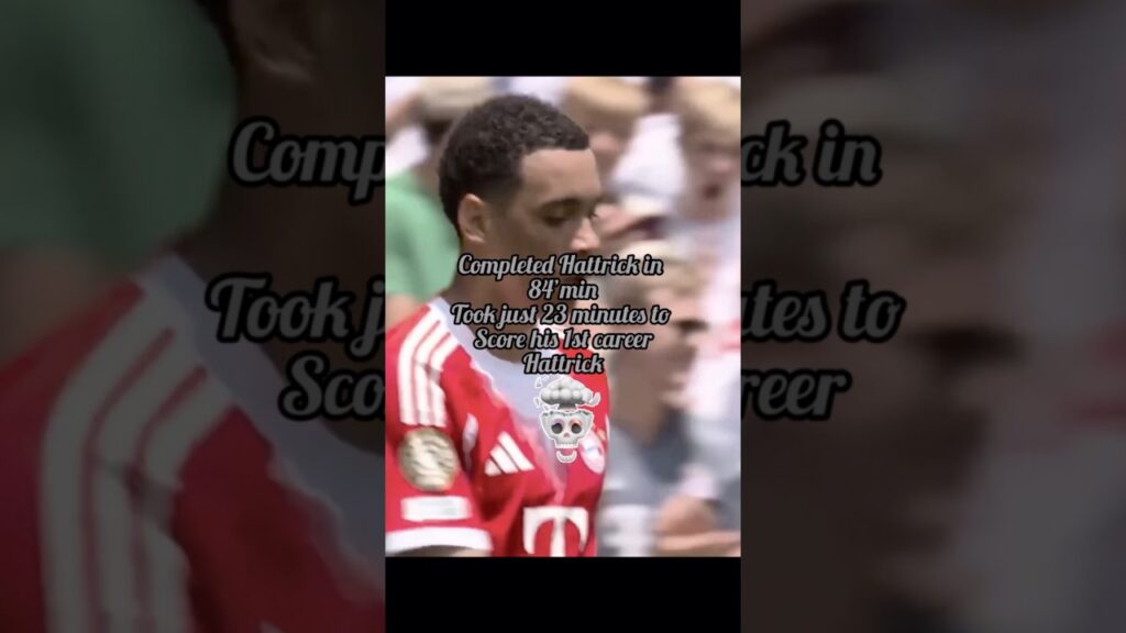 Jamal Musiala’s Very First Career Hattrick🤩#football #shortsfeed #viral video #shorts #musiala