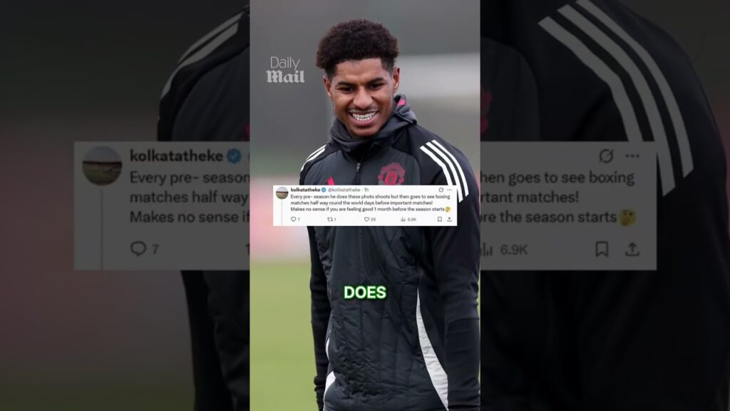 Marcus Rashford has HIT BACK at a fan who took a swipe at him after he posted a training clip 🤬👀