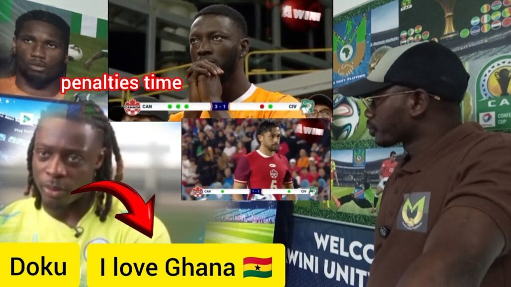 Jeremy Doku Spoke About his Route Ghana 🇬🇭 & ivory Coast 🇨🇮 VS 🇨🇦Canada Penalties