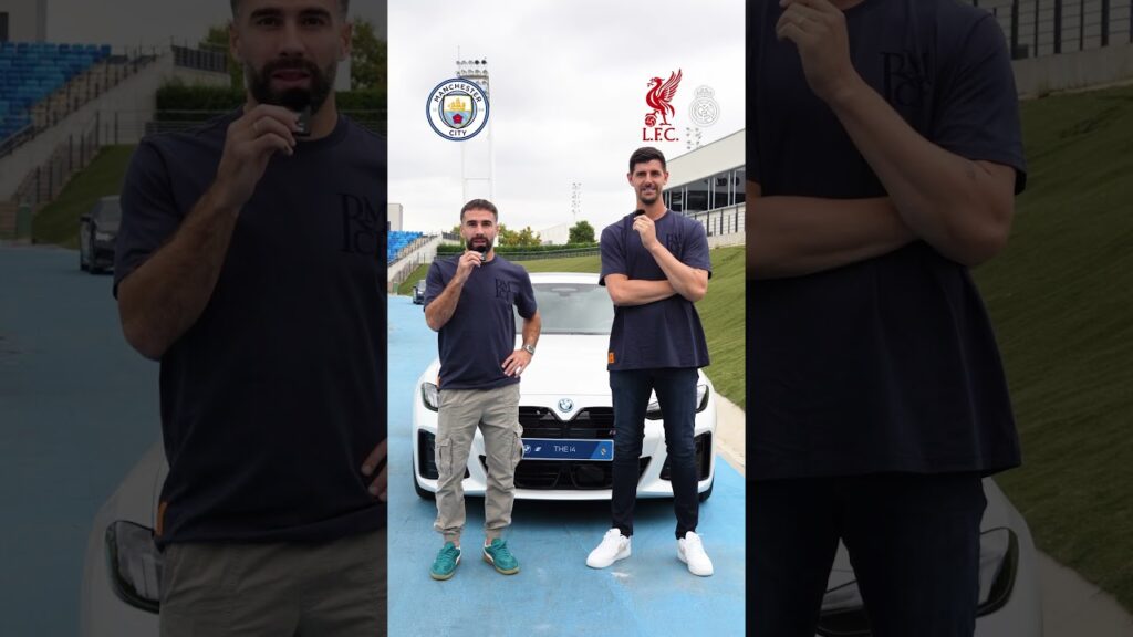 ❓ Name the player! 🤔 #DaniCarvajal & #ThibautCourtois - 2/2 🚗 ​⁠‪@BMW | #RethinkTheGame