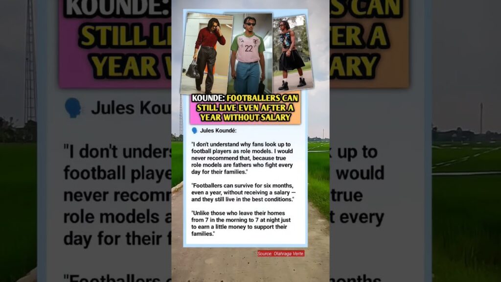 A Moral Message from Jules Kounde to Gen Z #football #barcelona #kounde #shorts #fyp