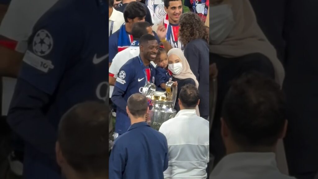 ❤️😍 Ousmane Dembélé avec sa femme et leur fille. (PSG, Champions League, France) #football #shorts