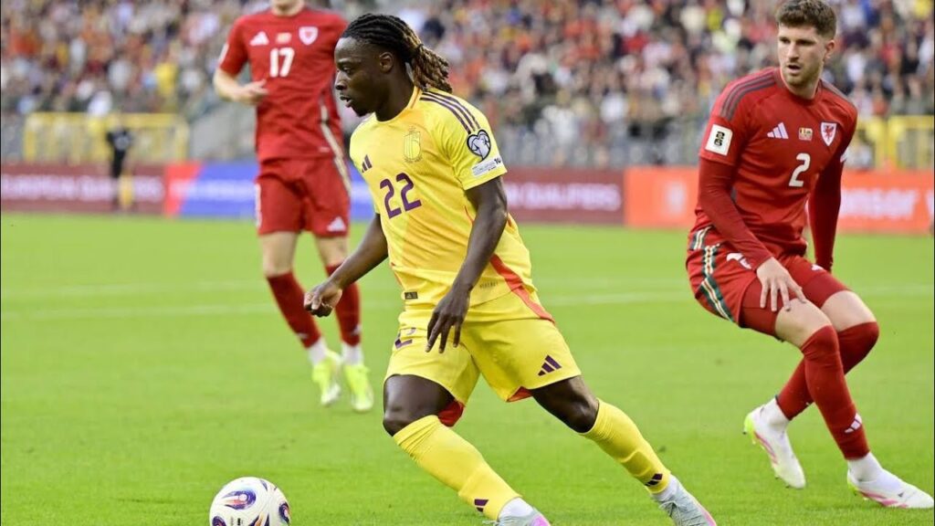 Jeremy doku vs wales  (25/06/09) highlights | all actions skills goals  | 2025 HD 1080i