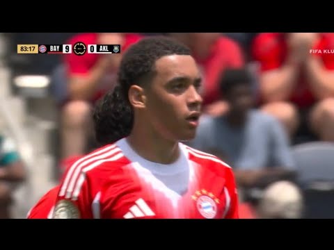 Jamal Musiala Hattrick, Bayern Munich vs Auckland City (10-0) All Goals and Extended Highlights