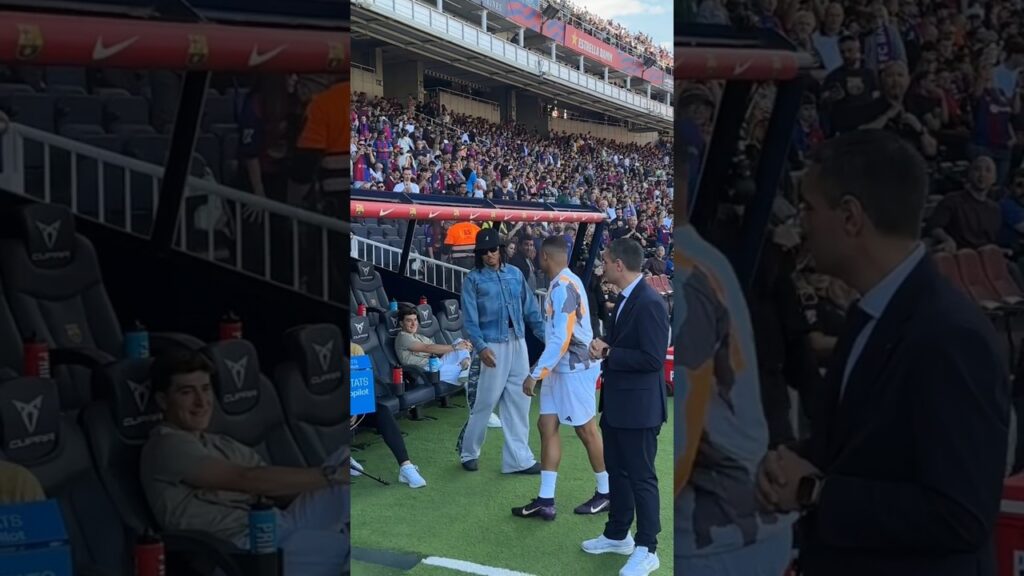 Rencontre entre Mbappe et Koundé #ELCL&Aacute;SICO greetings... 🤝🇫🇷  #LALIGAEASPORTS #InsideLALIGA