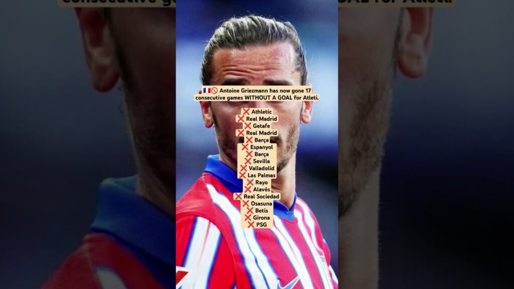 Antoine Griezmann Athletic Real Madrid❌ Barça❌ Las Palmas❌ Rayo❌  Real Sociedad ❌ Betis❌ Girona❌ PSG