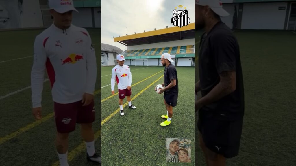 🚨 NEYMAR E XAVI SIMONS BATENDO BOLA! #santosfc #santos #neymar ⚽