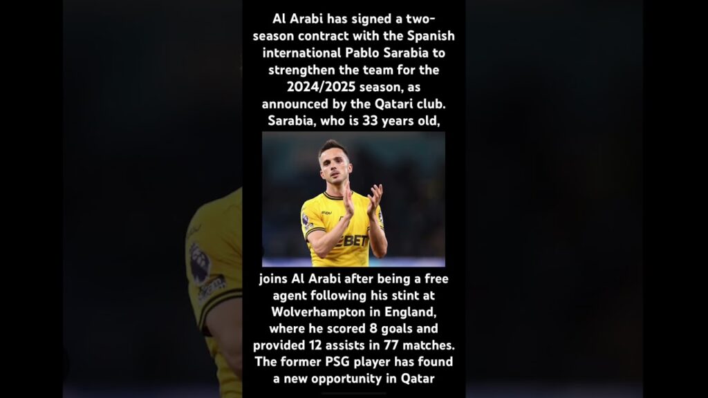 Pablo Sarabia Transfers from Wolverhampton Wanderers to Al Arabi #transfernews #wolves #football