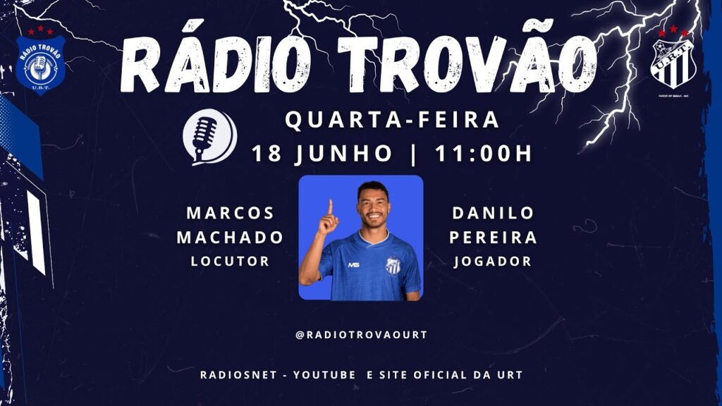 73 - Trovão Esportivo Com Danilo Pereira e Equipe Show de Bola - Apresentação Marcos Machado!