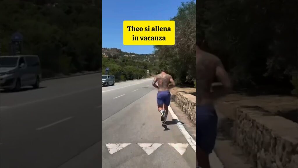 Theo si allena in vacanza: in attesa di definire il futuro... #milan #hernandez #shorts #calcio