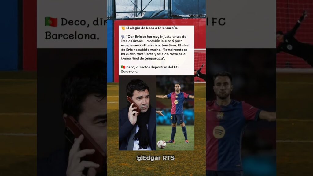 el elogió a Eric García