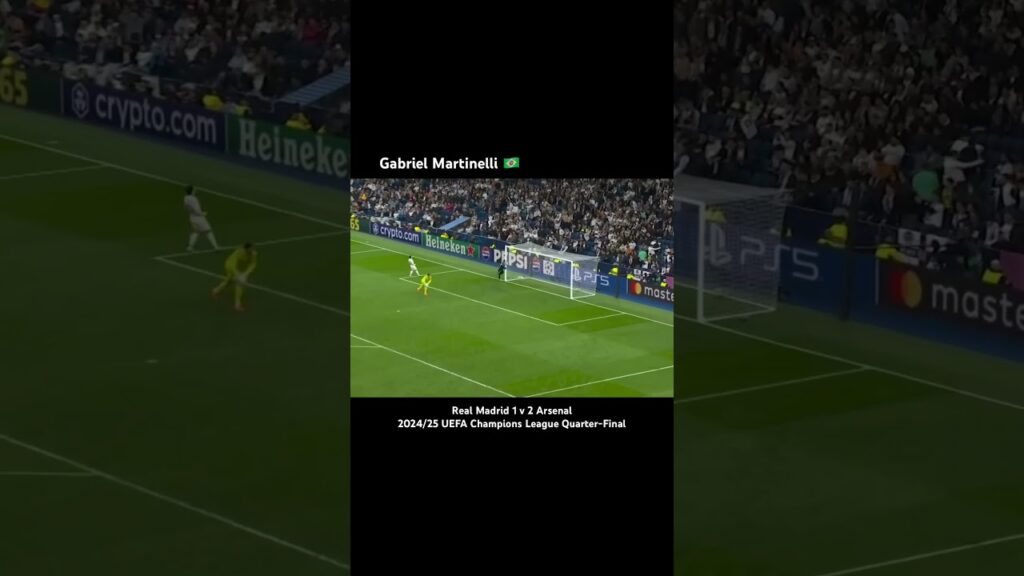 Birthday - Gabriel Martinelli: Amazing solo run against Real Madrid in the UEFA Champions League