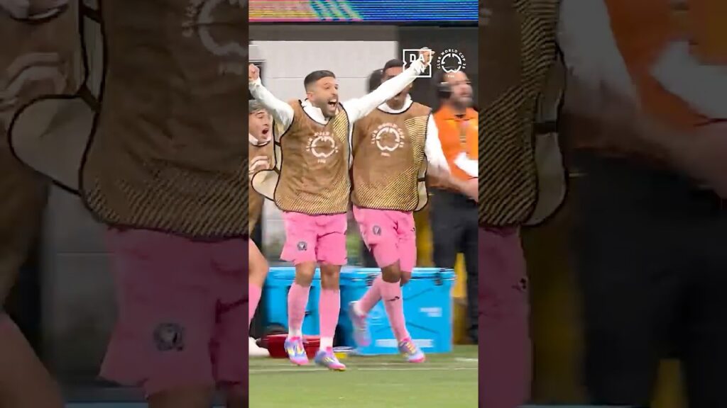 La REACCIÓN de Jordi Alba al gol de Messi 😍