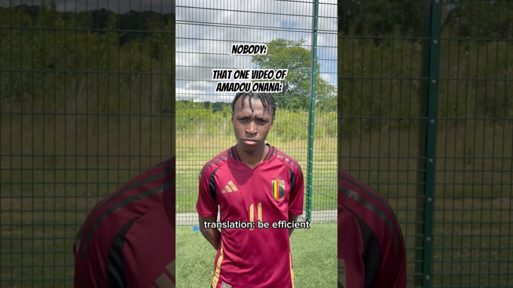 When Amadou Onana CORRECTED The Interviewer… #football #funny #soccer #footballshorts