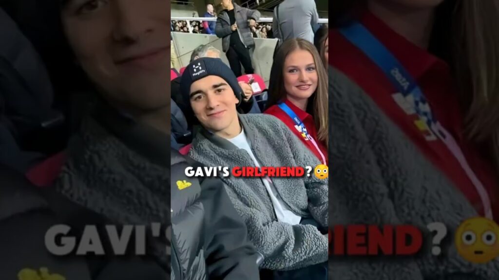 Gavi & Princess Leonor story😋 #footballshorts