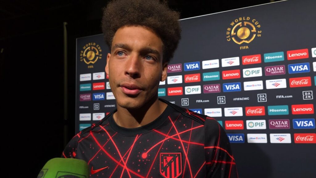 Axel Witsel post game press conference after Atlético Madrid's 1-3 win in Seattle (Spanish/English)