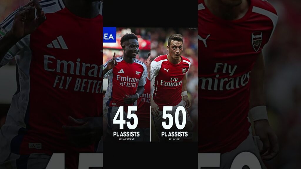 Bukayo Saka vs Mesut Özil – Will He SMASH Özil’s Record?🔥#AFC #arsenal #saka #mesutözil #emirates