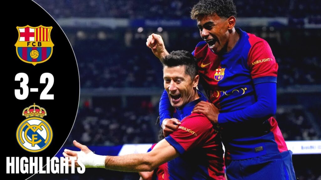 Barcelona vs Real Madrid 3-2 All Goals & Highlights 2025 HD