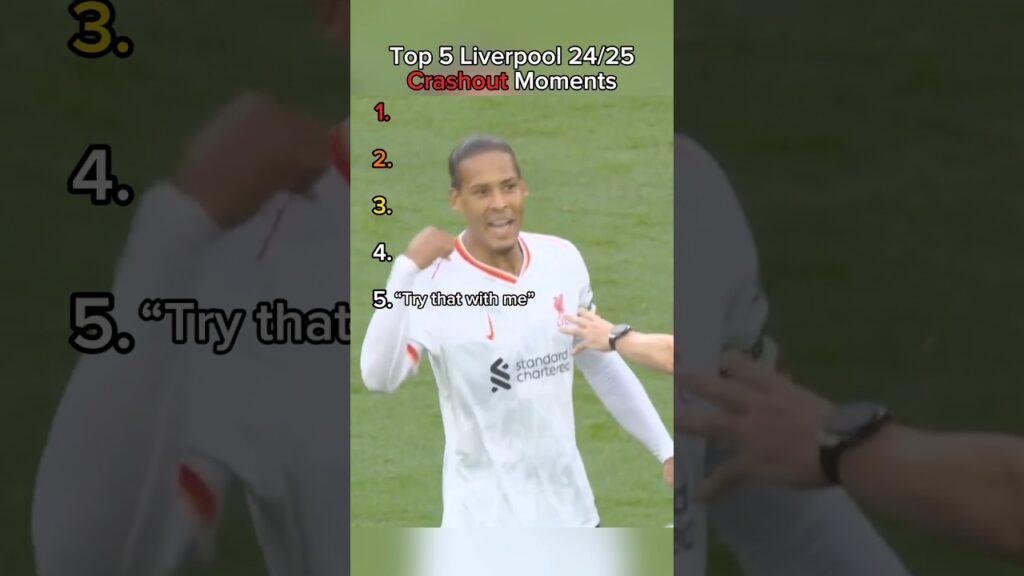 Top 5 Liverpool Crashout Moments 🤬 #football #lfc #liverpool #top5 #vandijk #vvd
