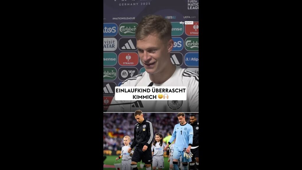 "WAS?!" 😂👏🏼 Kimmich wird vom Einlaufkind überrascht...👀