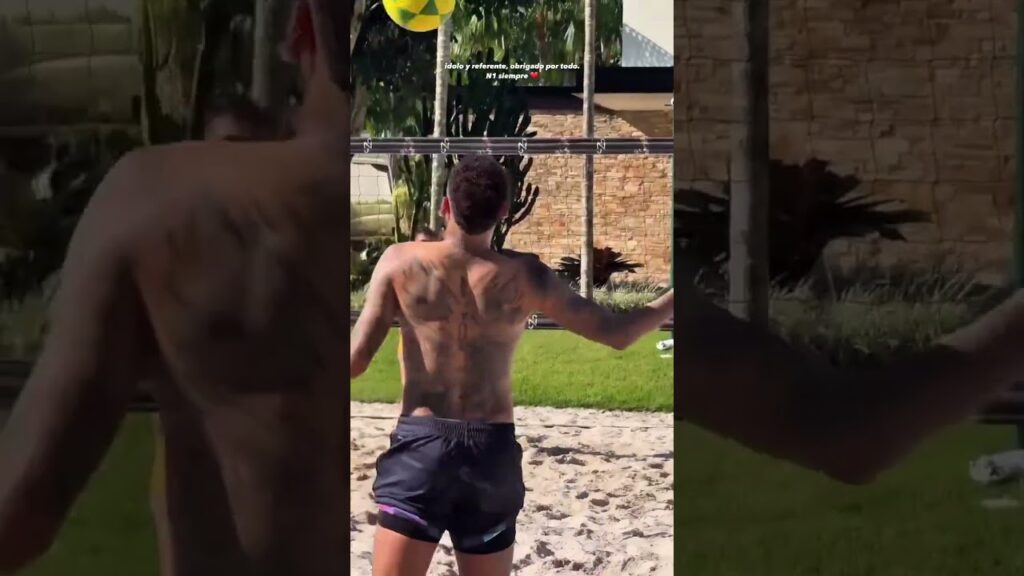 Summer vibes with Lamine Yamal and his idol Neymar 🇧🇷☀️ #fcbarcelona #football #lamineyamal #neymar