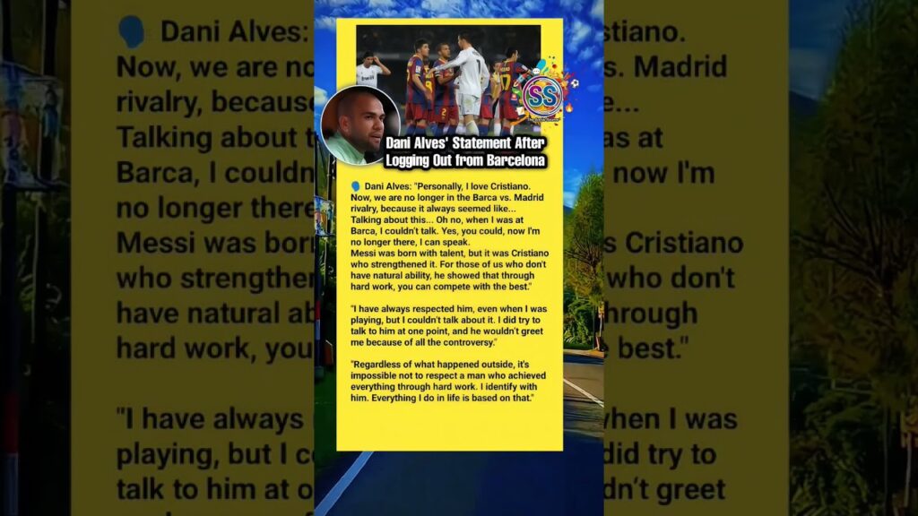 Dani Alves on Cristiano Ronaldo #football #cr7 #danialves #elclasico #laliga #shorts #fyp