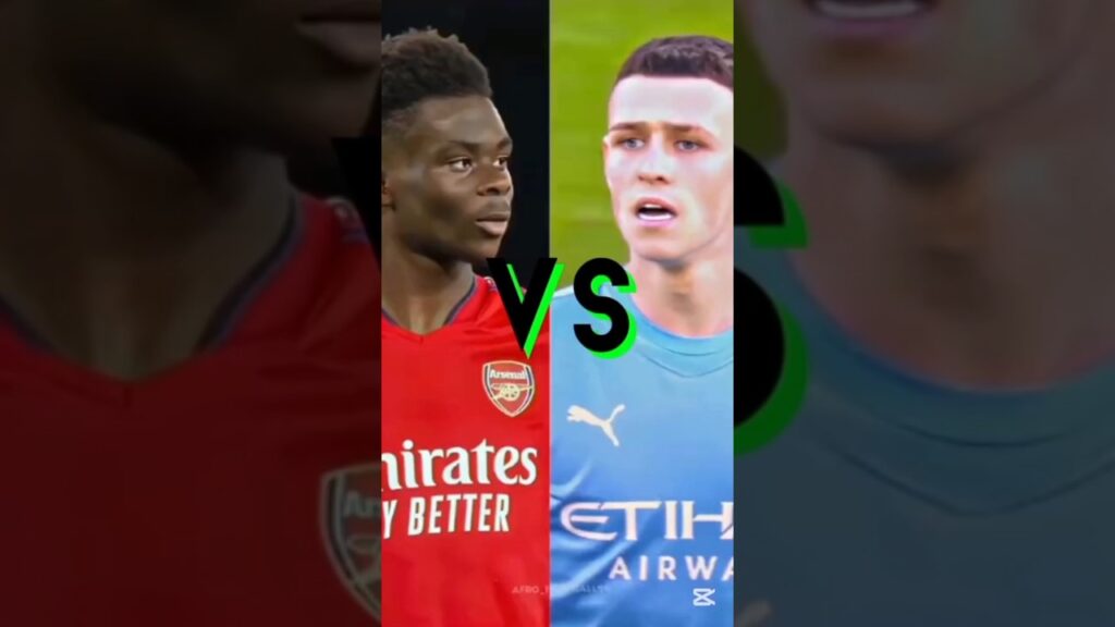 Bukayo Saka and Phil Foden Goals,  Skills Highlights #saka #foden #arsenal #manchestercity #shorts