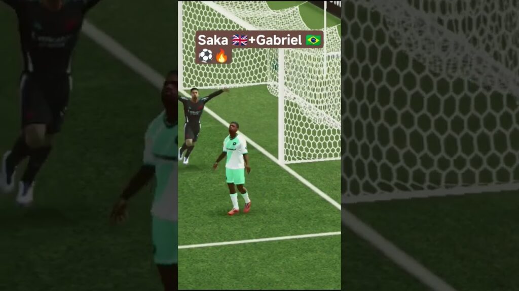 Saka 🇬🇧+Gabriel Jesus 🇧🇷⚽🔥 #fcmobile #arsenal