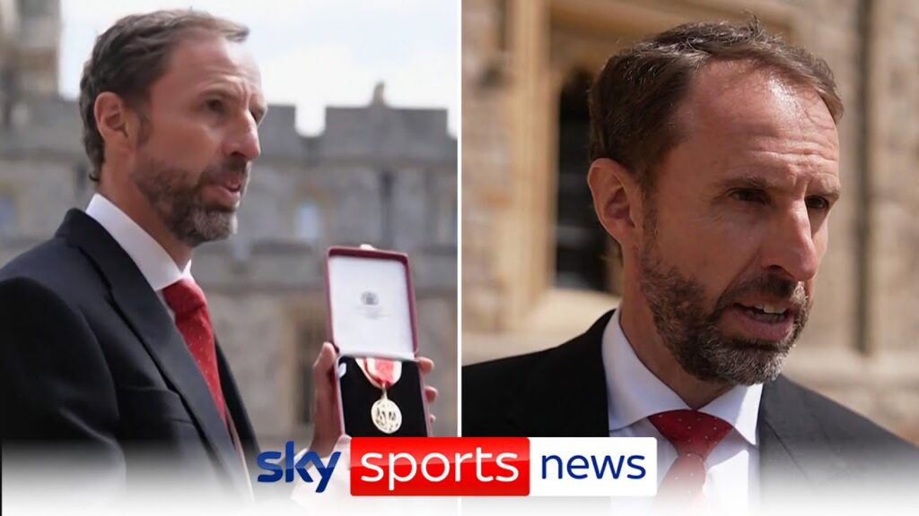 Sir Gareth Southgate has received a knighthood at Windsor Castle for his services to football Sir Gareth Southgate has received a knighthood at Windsor Castle for his services to football