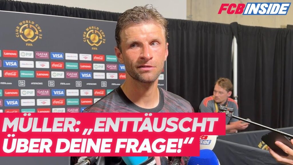 Genervter Müller liefert sich Schlagabtausch mit Reporter: „Enttäuscht über deine Frage“ Genervter Müller liefert sich Schlagabtausch mit Reporter: „Enttäuscht über deine Frage“