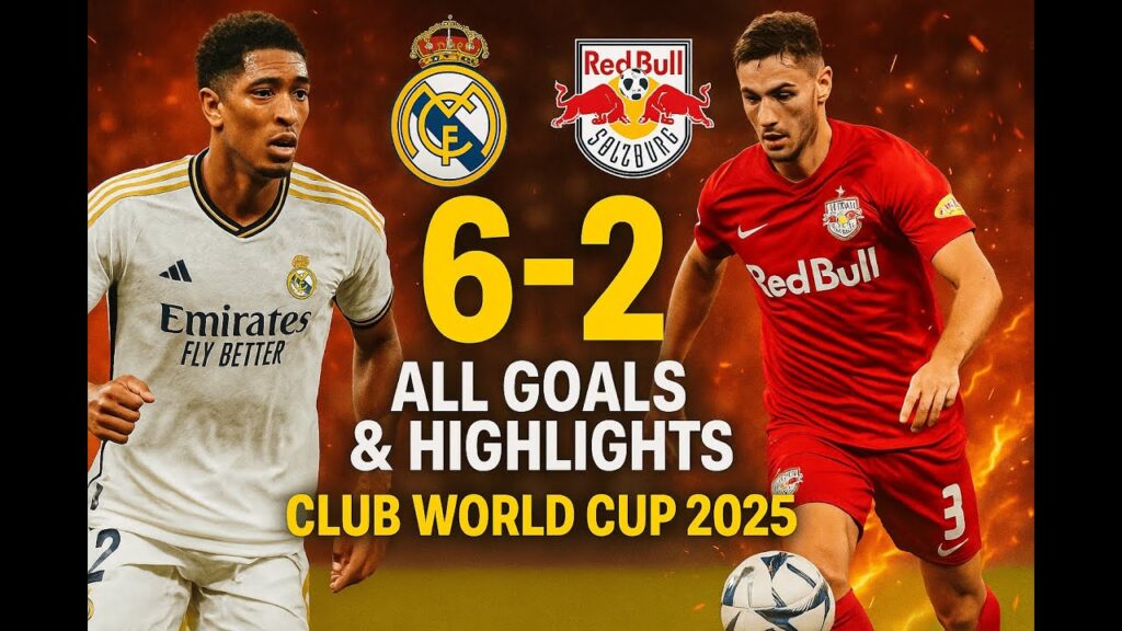 Real Madrid vs RB Salzburg 6-2 All Goals & Highlights | Club World Cup 2025