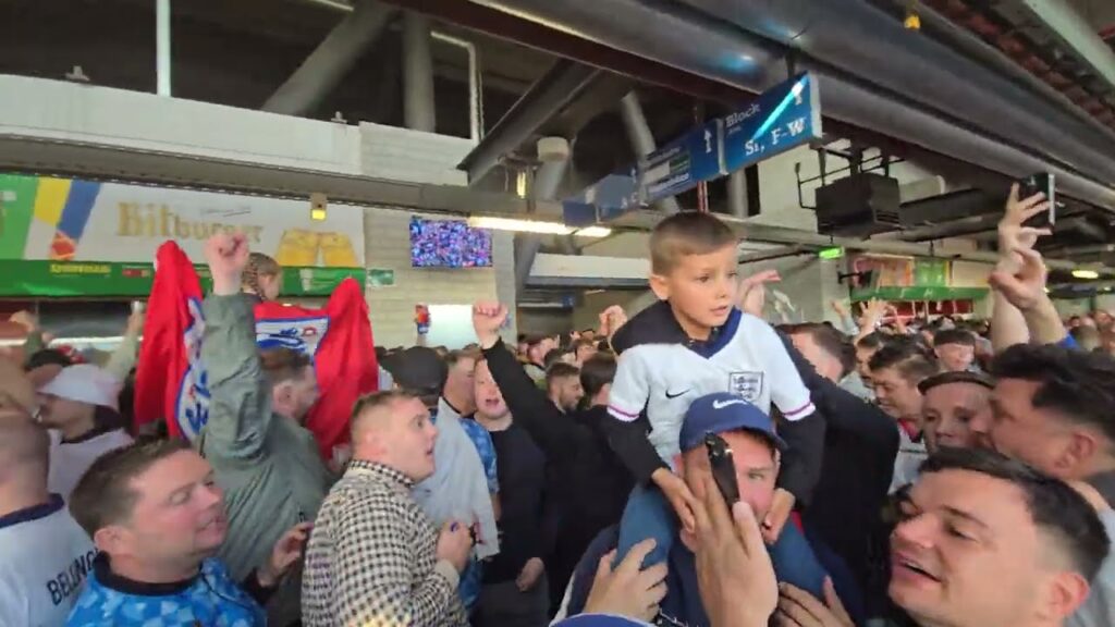 England new "Phil Foden's on fire" chant Euro 2024 | England v Serbia