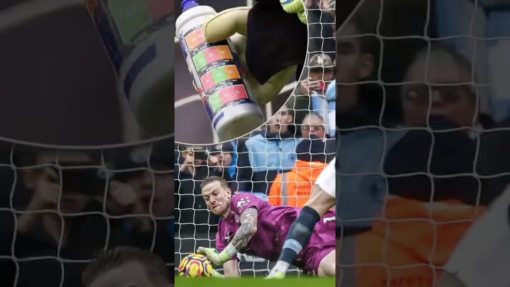 Jordan Pickford’s Penalty Masterclass: Water Bottle Cheat Sheet Revealed! 🧤....#shorts