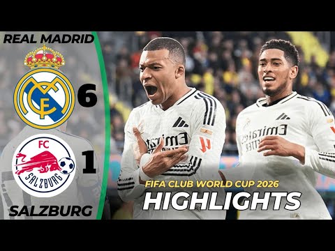Real Madrid vs RB Salzburg 6-1 | Club World Cup 2025 Highlights | Full Match in 1080p HD