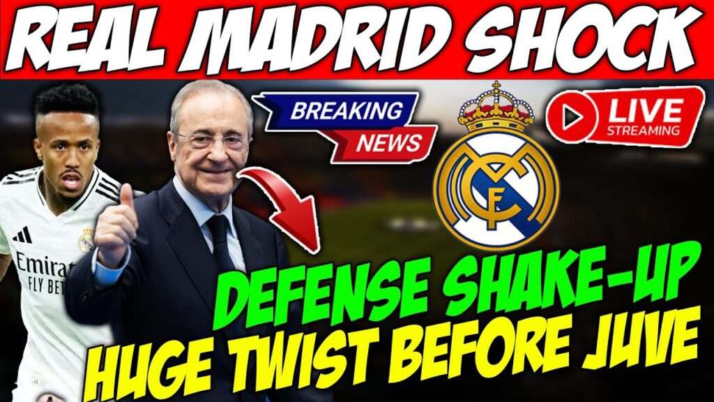 🔥MILITÃO RETURNS! ALABA OUT! 😱 REAL MADRID DEFENSE SHOCK BEFORE JUVENTUS CLASH!